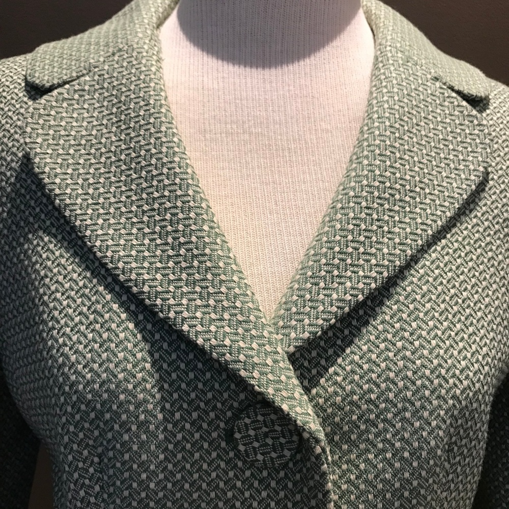 Ann Taylor Wool-Blend Multi-Colored Tweed Blazer